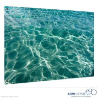 Whiteboard Glass Solid Water 50x50 cm